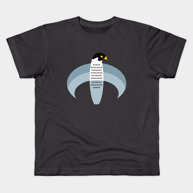 Peregrine falcon Kids T-Shirt by SakalDesign